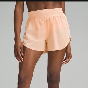 Women’s Lululemon Shorts; size 6; Fast & Free High Rise- Summer Glow